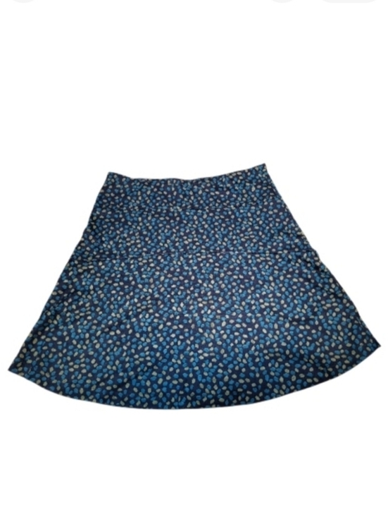 Royal Robbins Dresses & Skirts - Royal Robbins Blue and Yellow Patterned Stretch A-Line Skirt - Size L